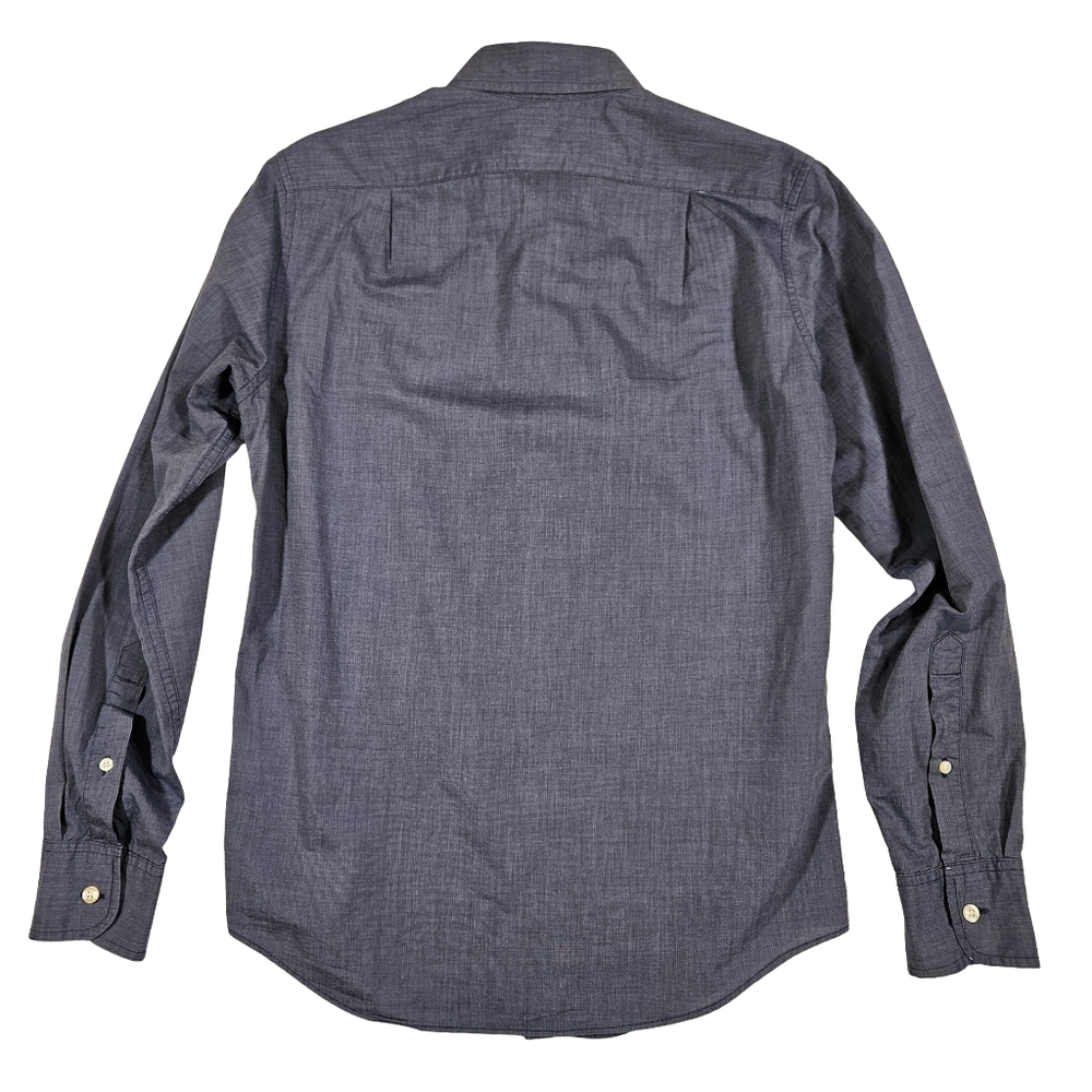J. Crew Slim Fit 100% Cotton Long Sleeve Button Down Shirt, Dark Blue, XS - Picture 2 of 9